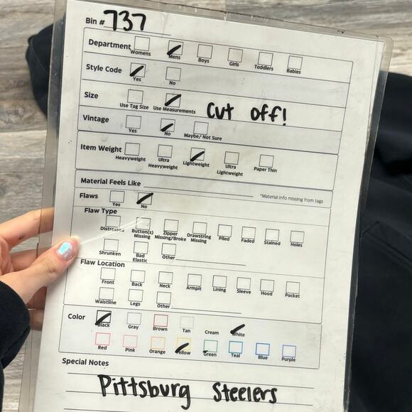 Nike NFL Pittsburgh Steelers Steel Curtain Black Mens Medium Pullover Hoodie EUC - Picture 9 of 9